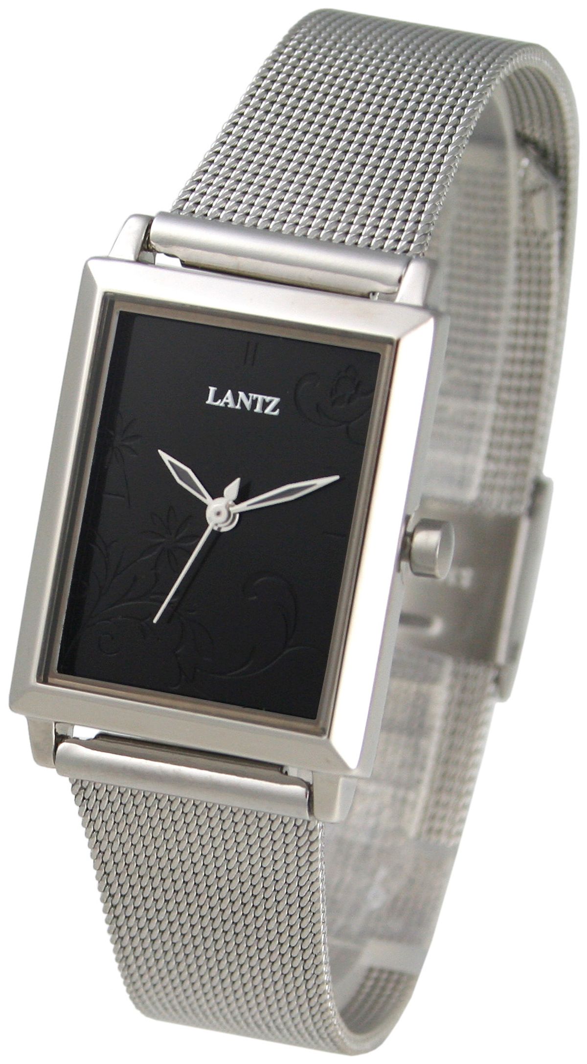 란쯔(LANTZ) LA1020 여성사각매쉬밴드 시계 2종