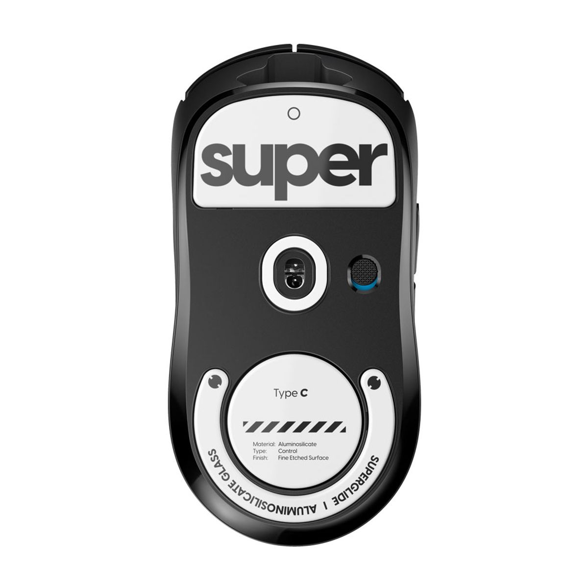 펄사(PULSAR) 로지텍 GPRO X 슈퍼라이트 전용 슈퍼글라이드 글라스 마우스피트 화이트색상 Type-C 무광 (LGSSGW2)