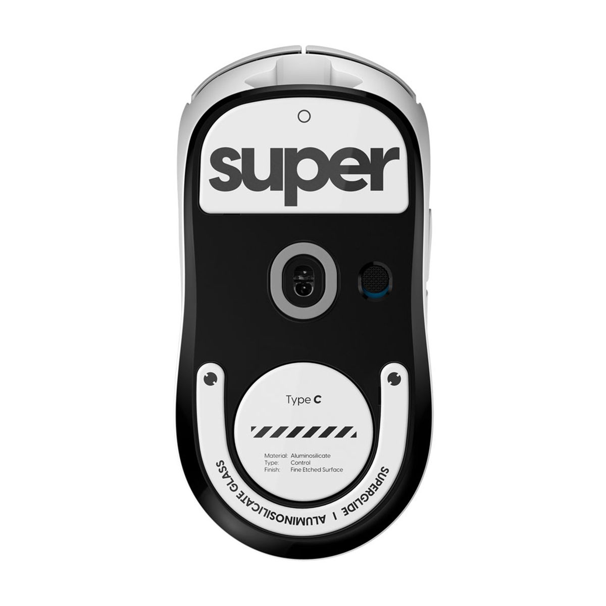 펄사(PULSAR) 로지텍 GPRO X 슈퍼라이트2 전용 슈퍼글라이드 유리 마우스피트 화이트색상 Type-C 무광 (LGS2GW2)