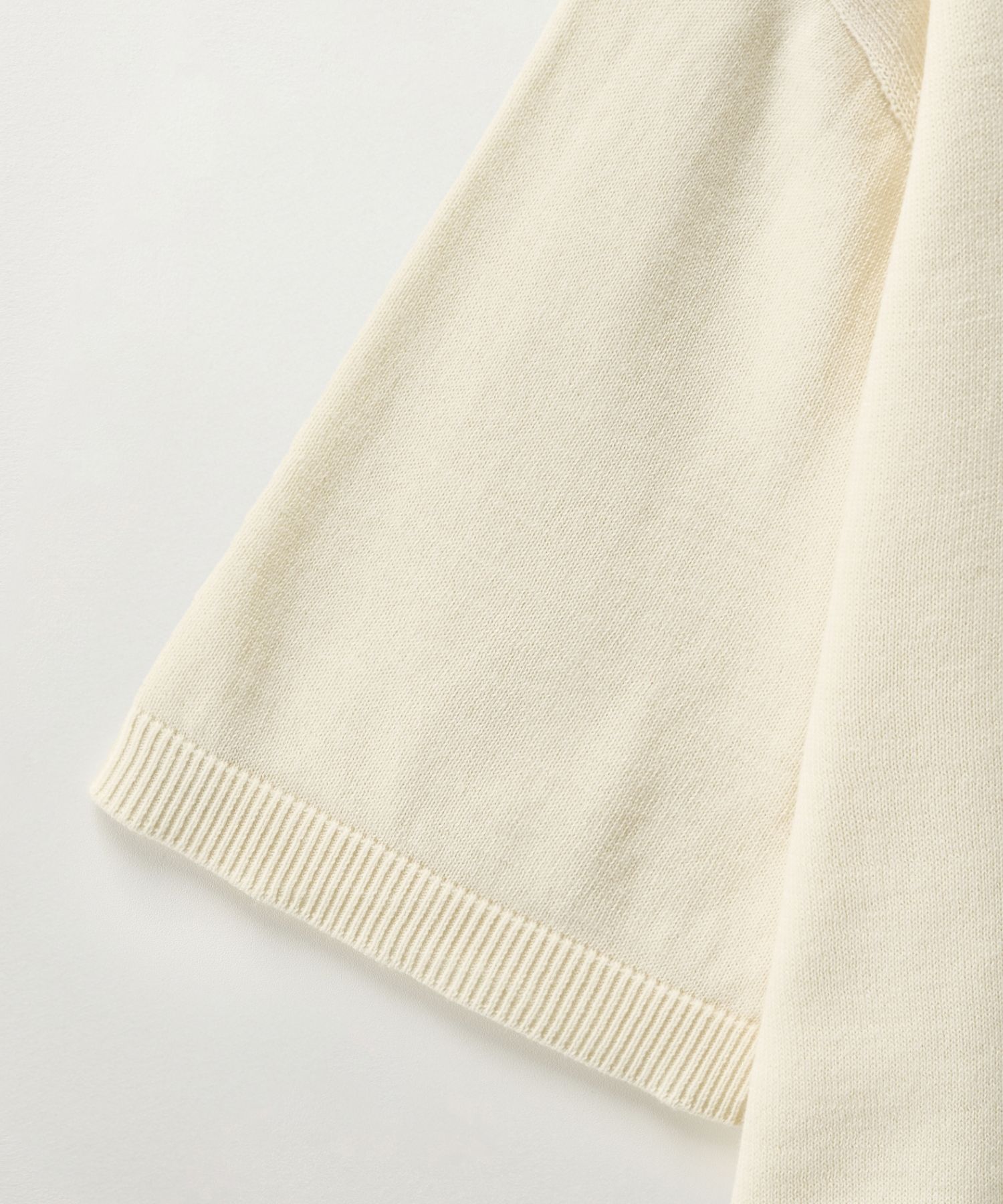 MUSINSA | SATUR Fine Half Pique Polo Knit Cream