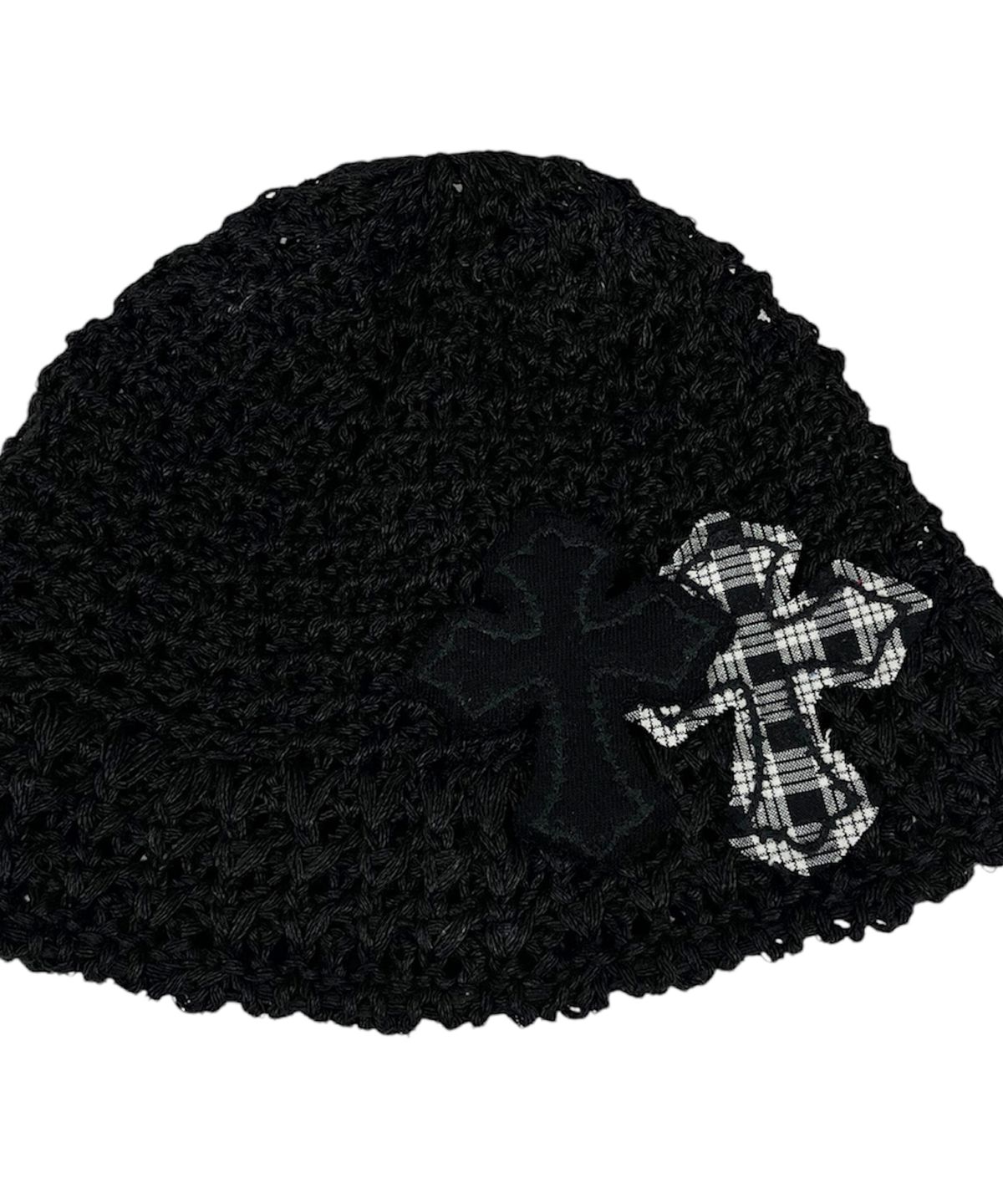 스케이터락(SK8ER ROCK) Cross Knit Bucket Hat ((black))