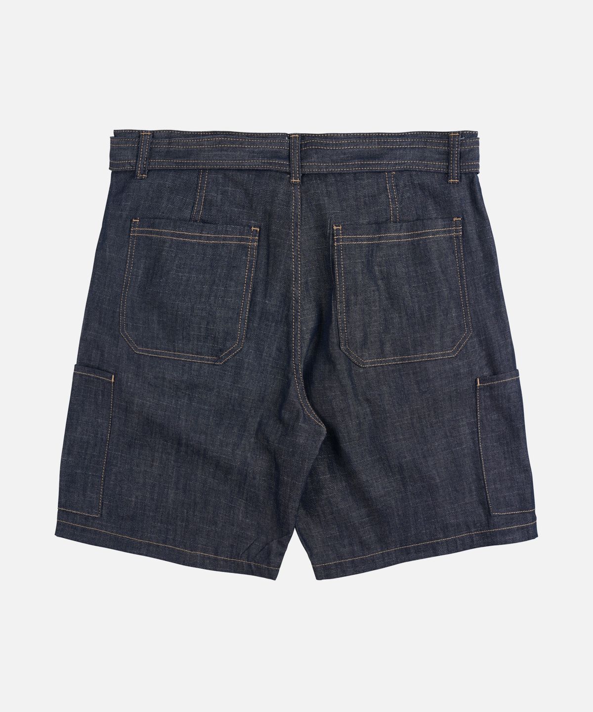 프리즘웍스(FRIZMWORKS) BELTED DENIM SHORTS _ INDIGO