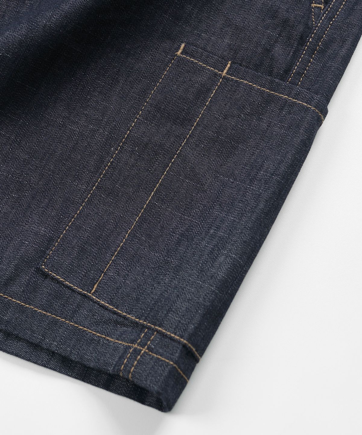 프리즘웍스(FRIZMWORKS) BELTED DENIM SHORTS _ INDIGO