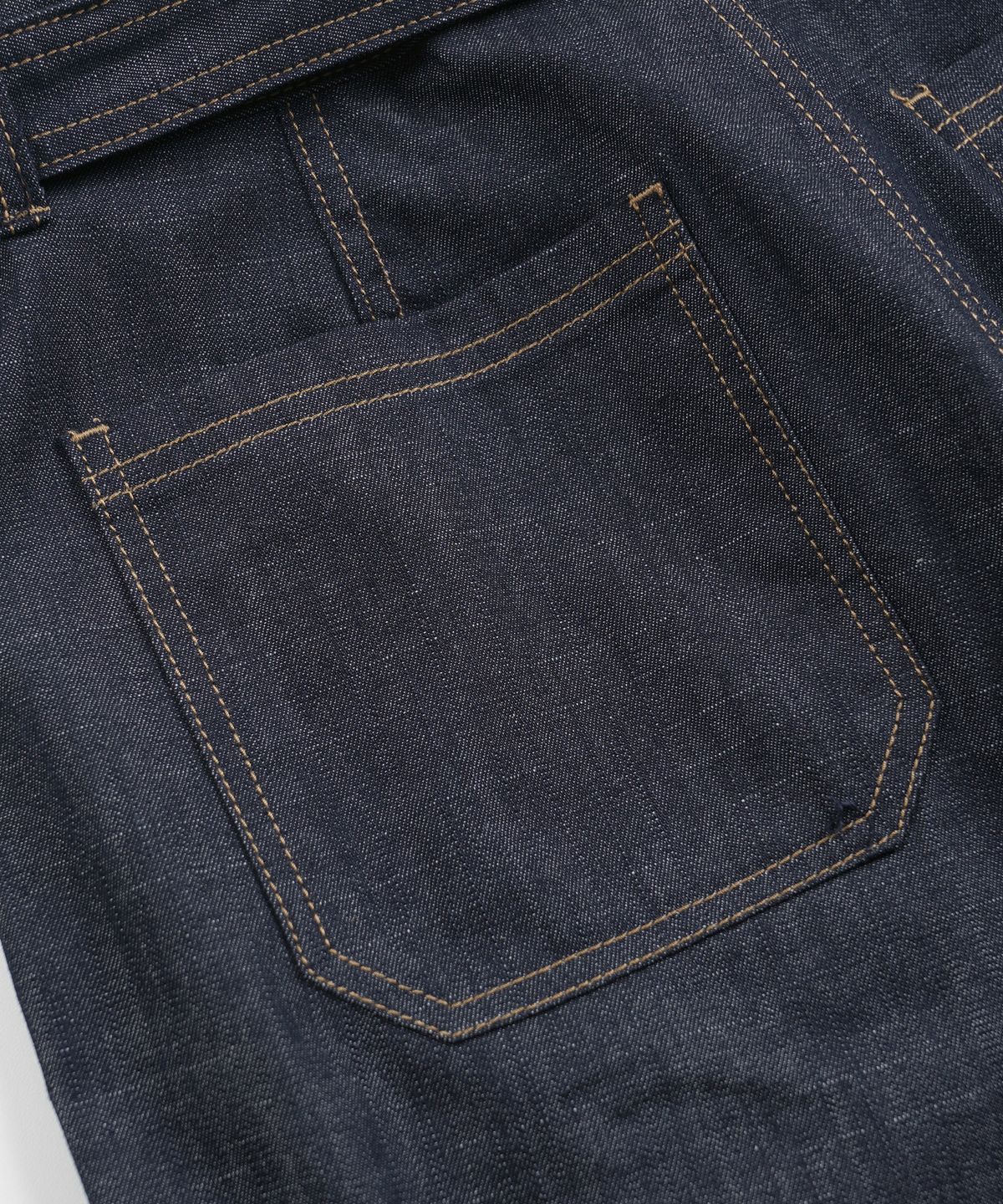 프리즘웍스(FRIZMWORKS) BELTED DENIM SHORTS _ INDIGO