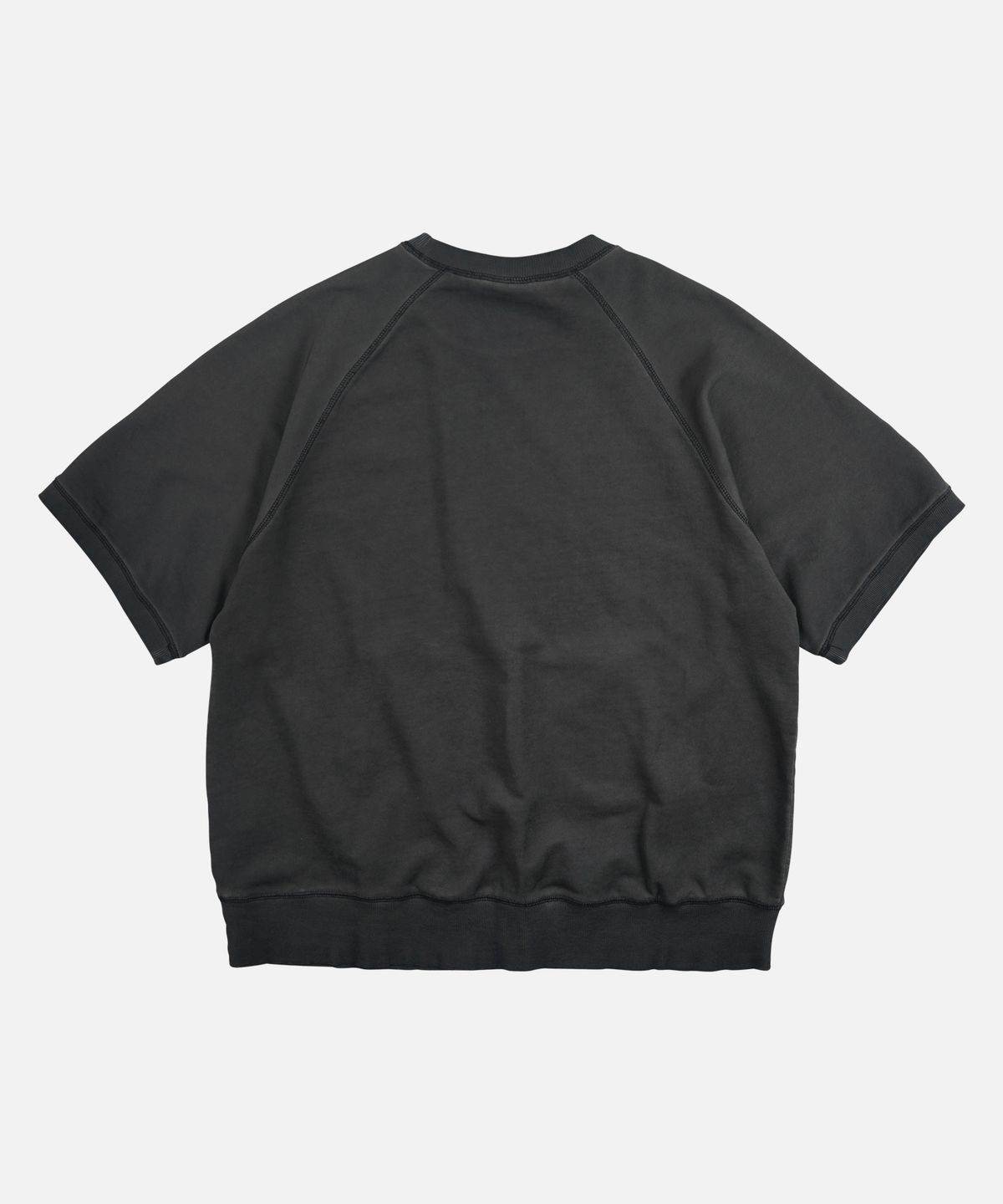 프리즘웍스(FRIZMWORKS) RAGLAN SWEAT HALF TEE _ VINTAGE BLACK