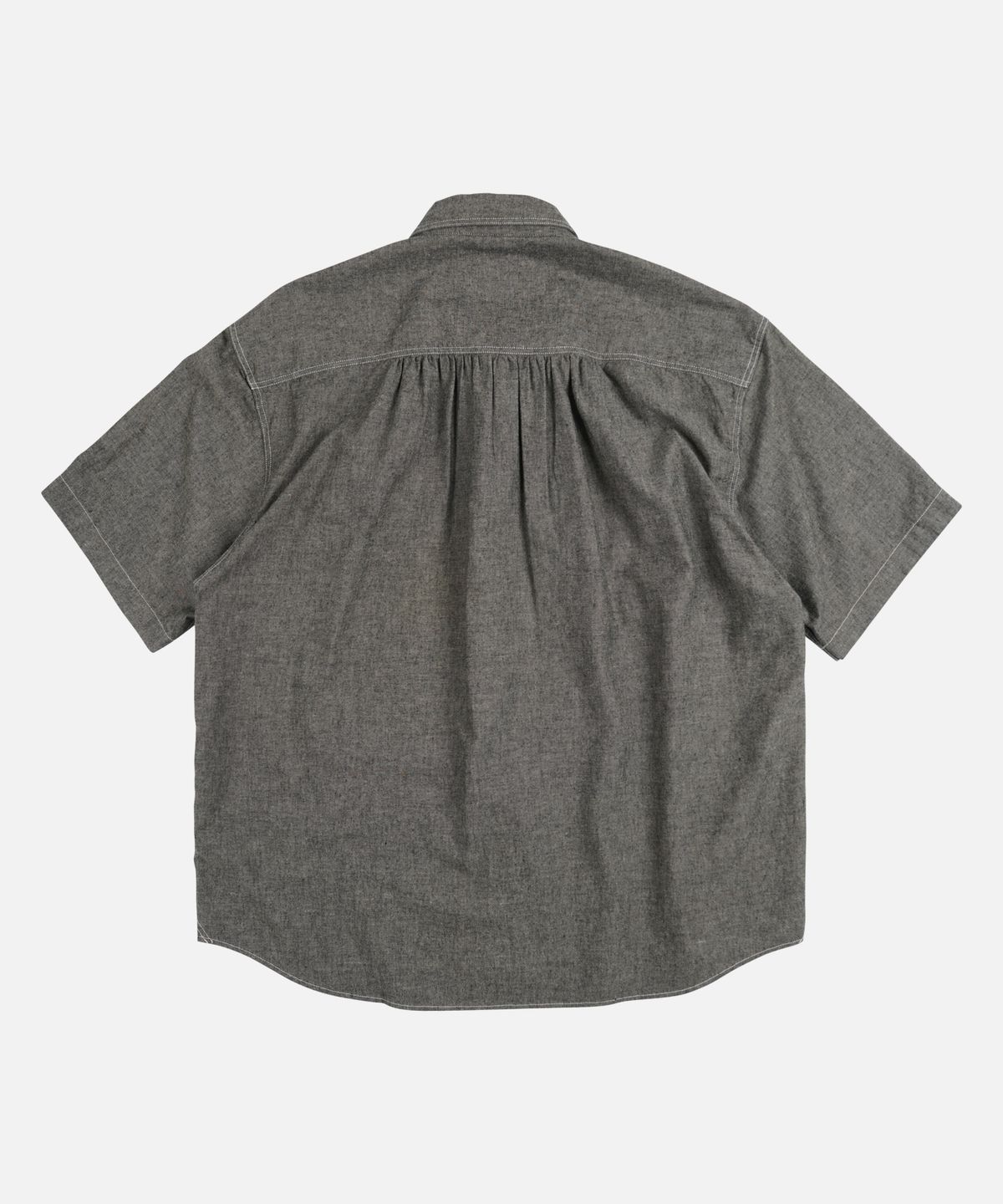 프리즘웍스(FRIZMWORKS) CHAMBRAY WORK HALF SHIRT _ BLACK