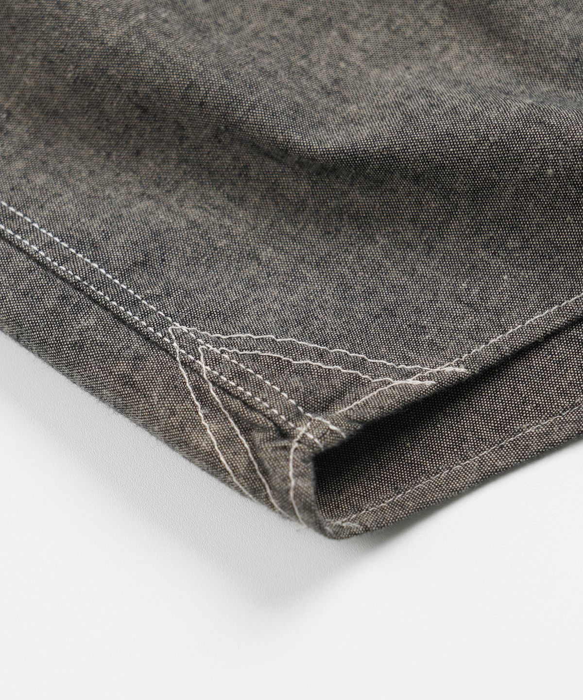 프리즘웍스(FRIZMWORKS) CHAMBRAY WORK HALF SHIRT _ BLACK