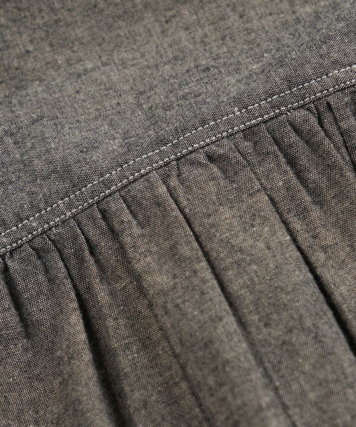 프리즘웍스(FRIZMWORKS) CHAMBRAY WORK HALF SHIRT _ BLACK