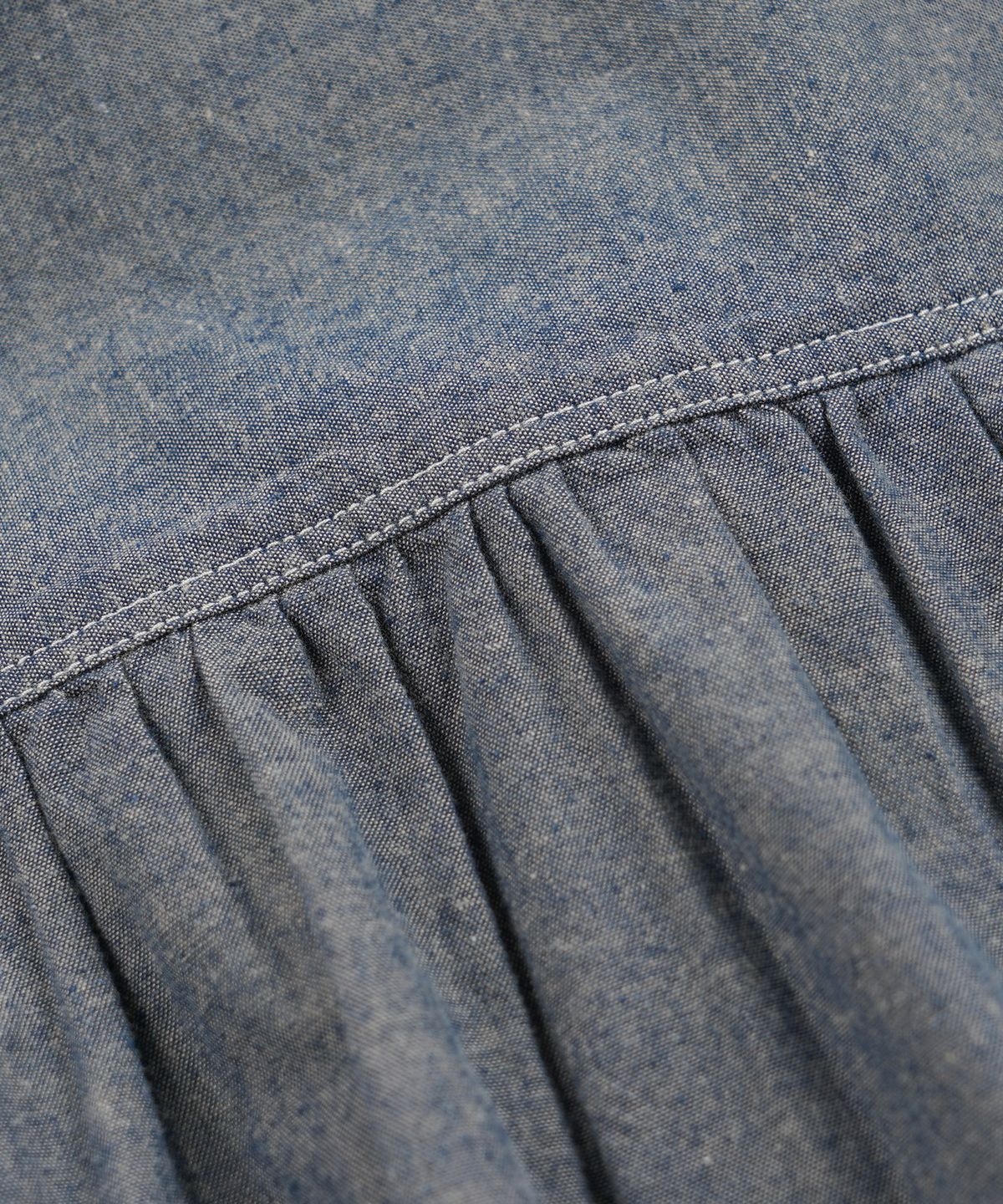 프리즘웍스(FRIZMWORKS) CHAMBRAY WORK HALF SHIRT _ BLUE
