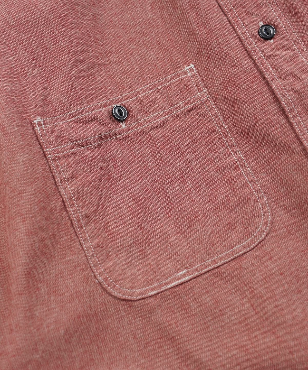 프리즘웍스(FRIZMWORKS) CHAMBRAY WORK HALF SHIRT _ RED
