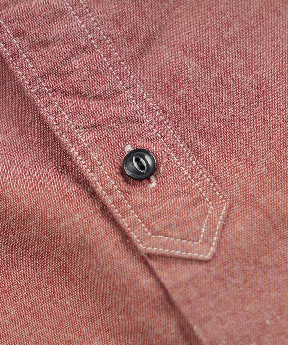 프리즘웍스(FRIZMWORKS) CHAMBRAY WORK HALF SHIRT _ RED