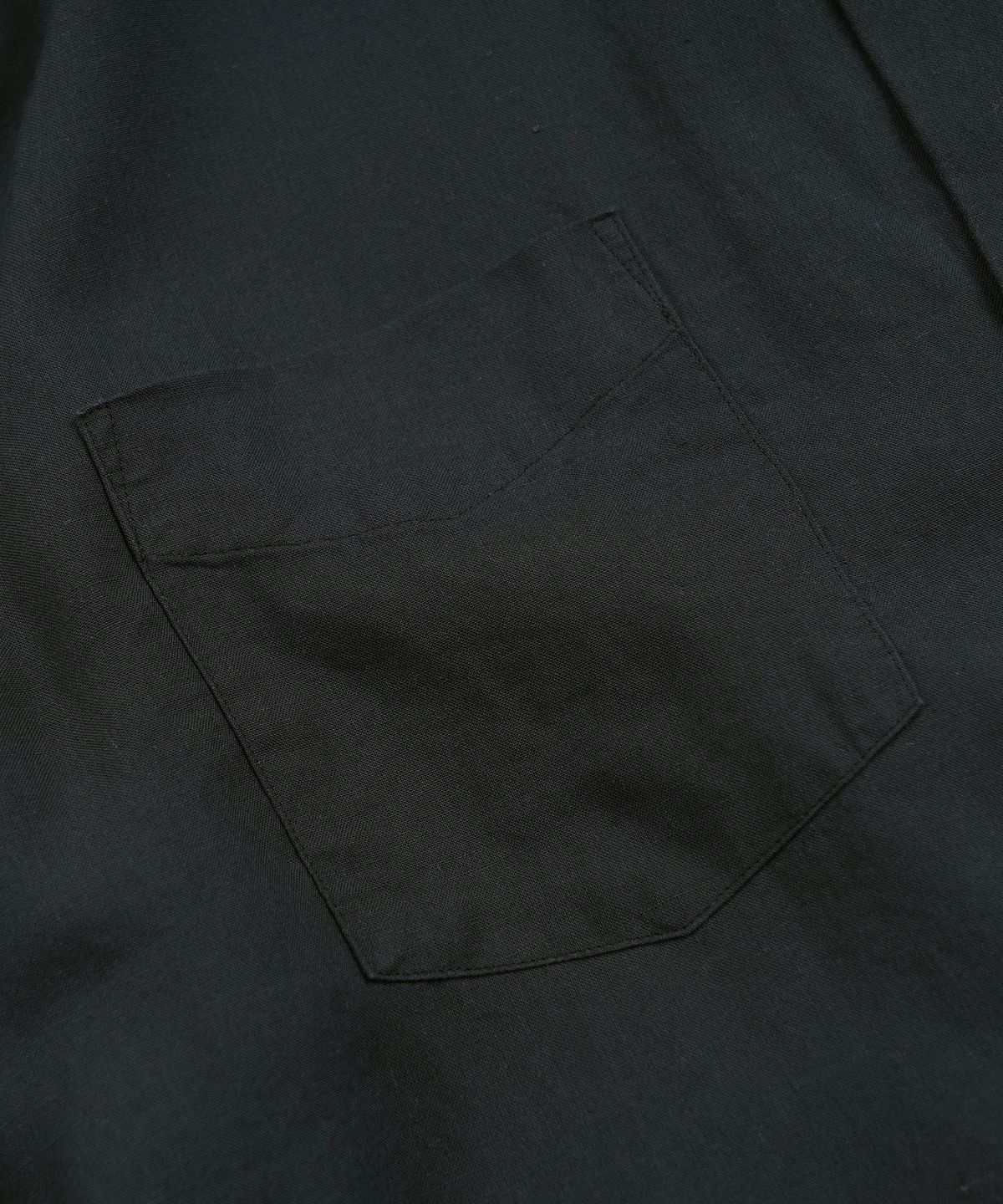 프리즘웍스(FRIZMWORKS) TENCEL LINEN OPEN COLLAR SHIRT _ CHARCOAL