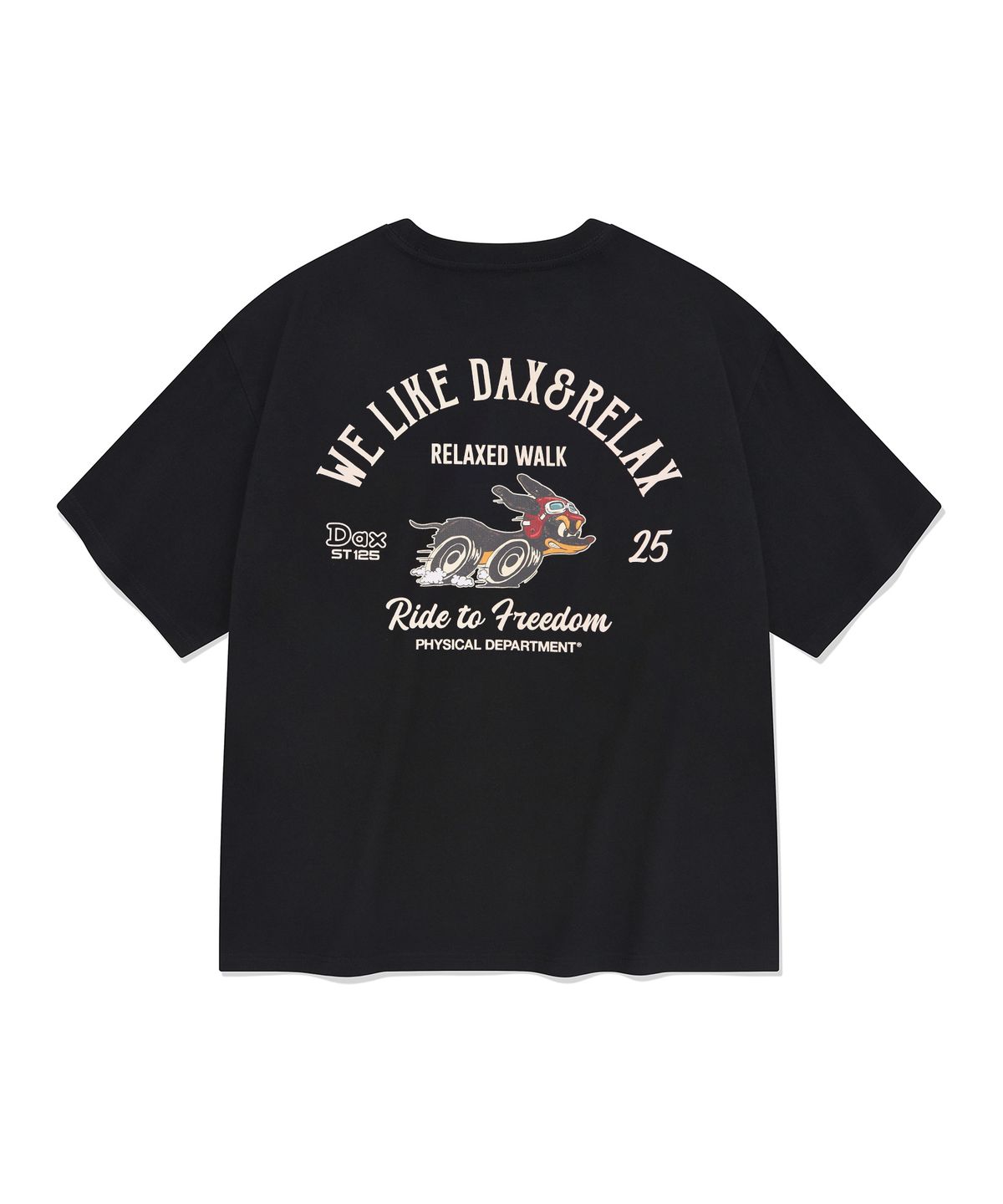 핍스 모터사이클(PHYPS MOTORCYCLE) DAX 125 Short Sleeve Black