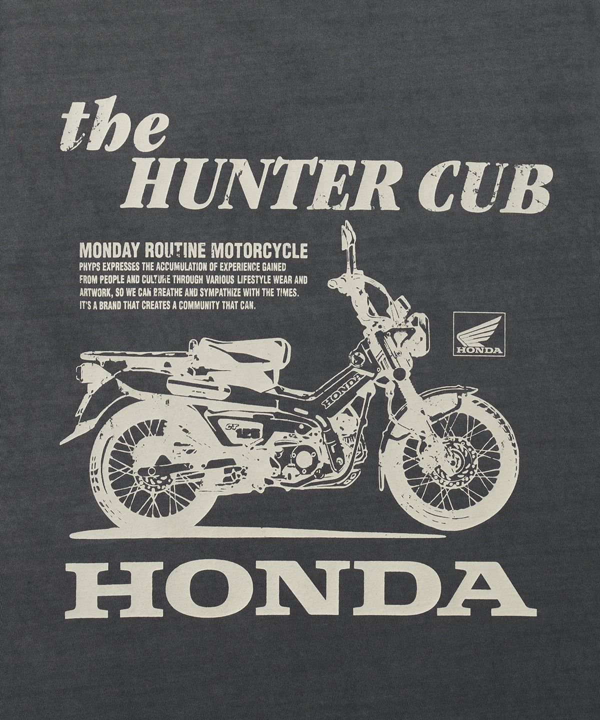 핍스 모터사이클(PHYPS MOTORCYCLE) Hunter Cub Sleeveless Charcoal