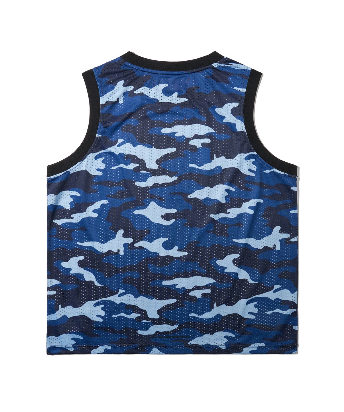 핍스 모터사이클(PHYPS MOTORCYCLE) Original Wing logo Mesh Sleeveless Camo Blue