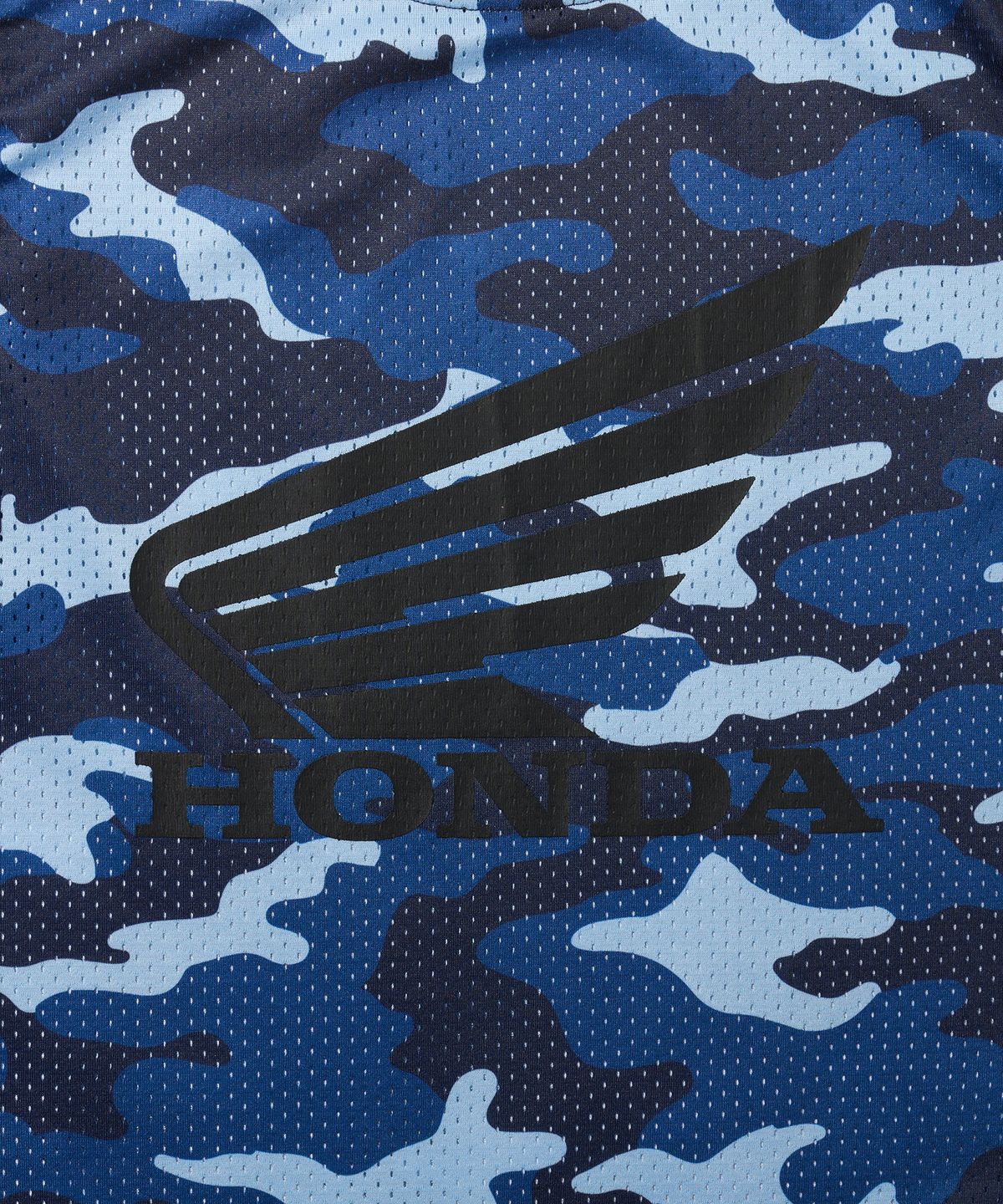 핍스 모터사이클(PHYPS MOTORCYCLE) Original Wing logo Mesh Sleeveless Camo Blue