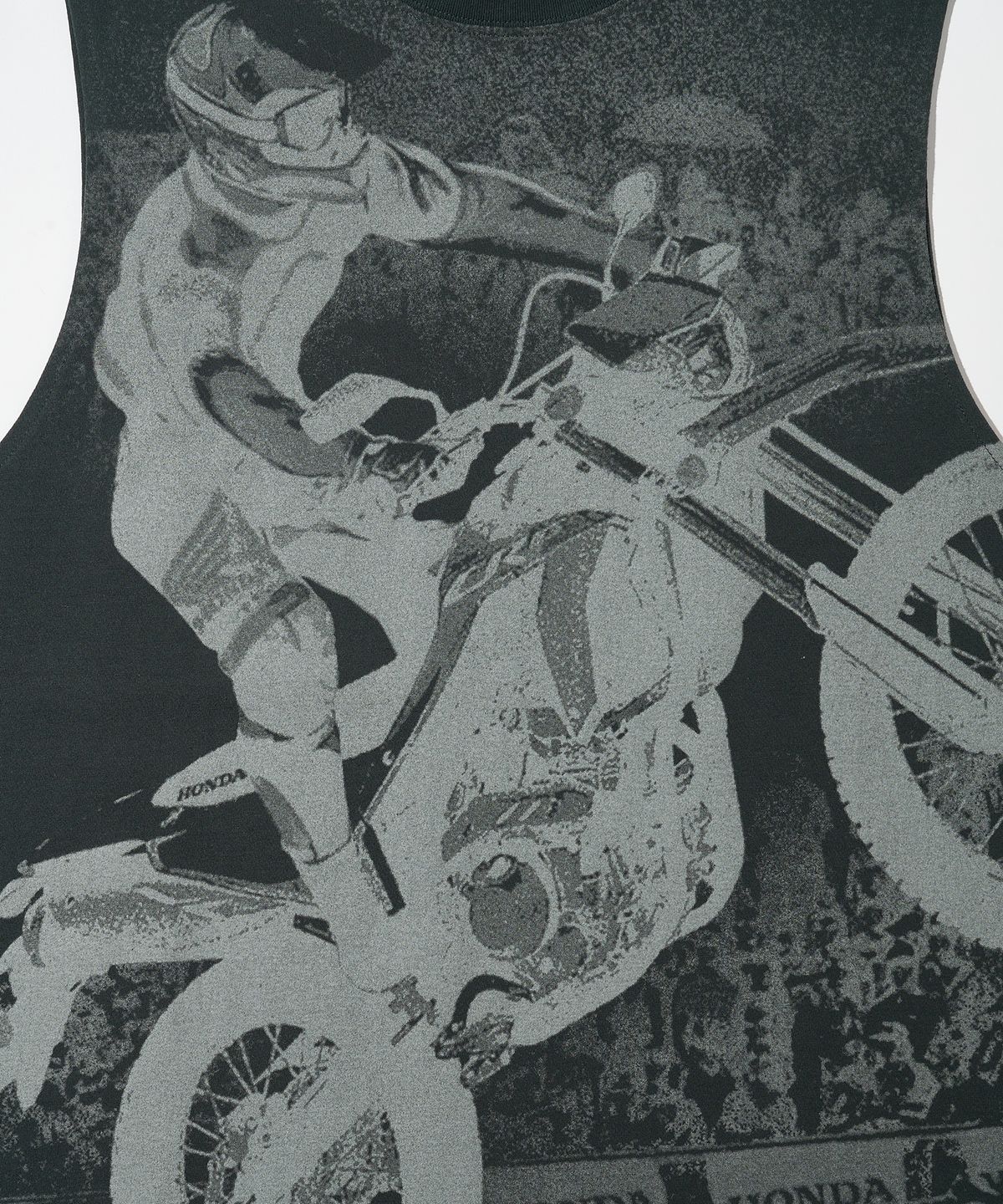 핍스 모터사이클(PHYPS MOTORCYCLE) Racer Sleeveless Pigment Dark Charcoal