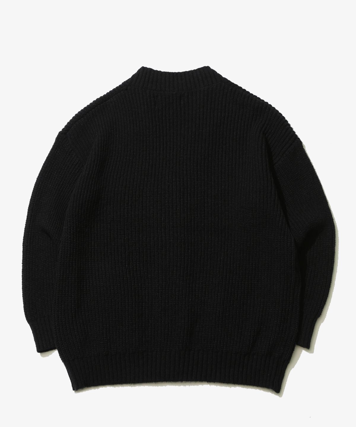 골든선샤인(GOLDEN SUNSHINE) Wool Over Bulky Knit Cardigan_Black