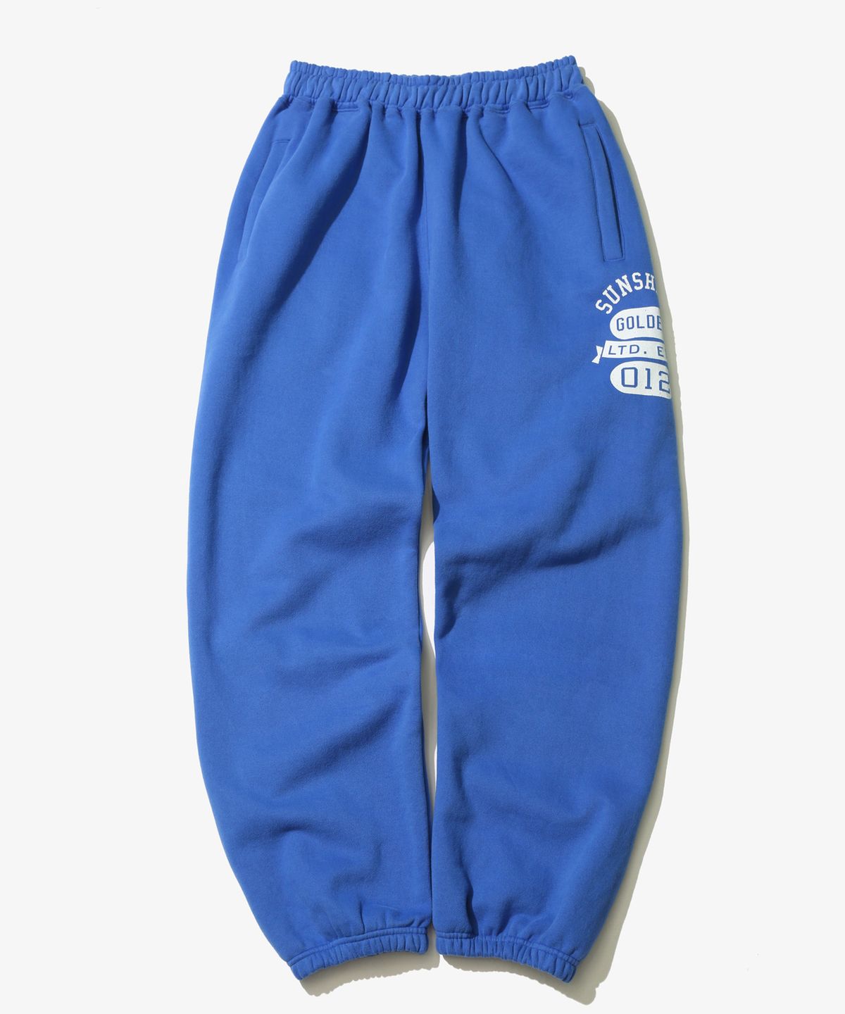 골든선샤인(GOLDEN SUNSHINE) Numbering Sweat Jogger Pants_Blue