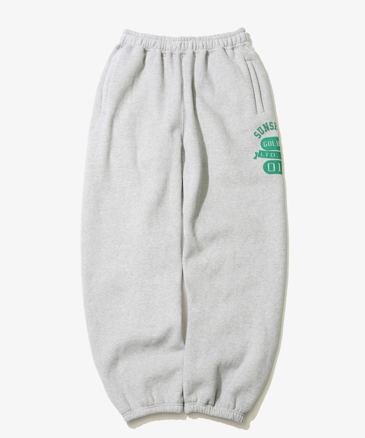 골든선샤인(GOLDEN SUNSHINE) Numbering Sweat Jogger Pants_Melange