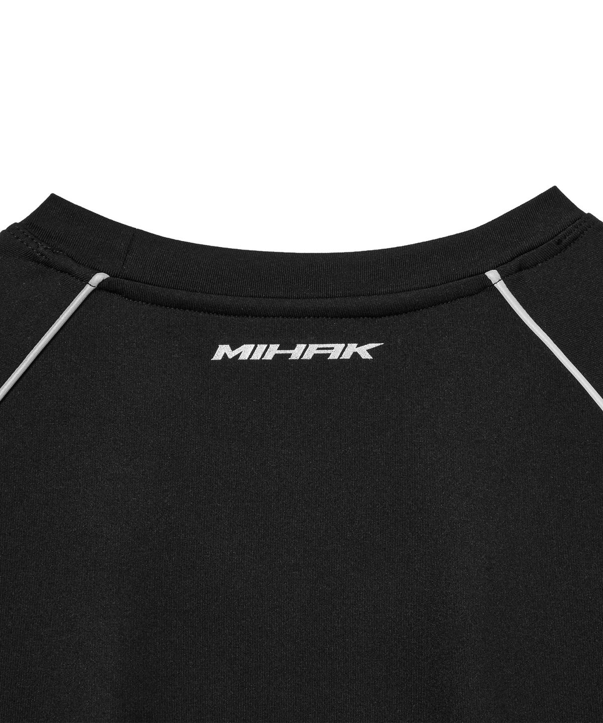 미학(MIHAK) 리플렉티브 파이핑 프로 티셔츠 (BLACK)