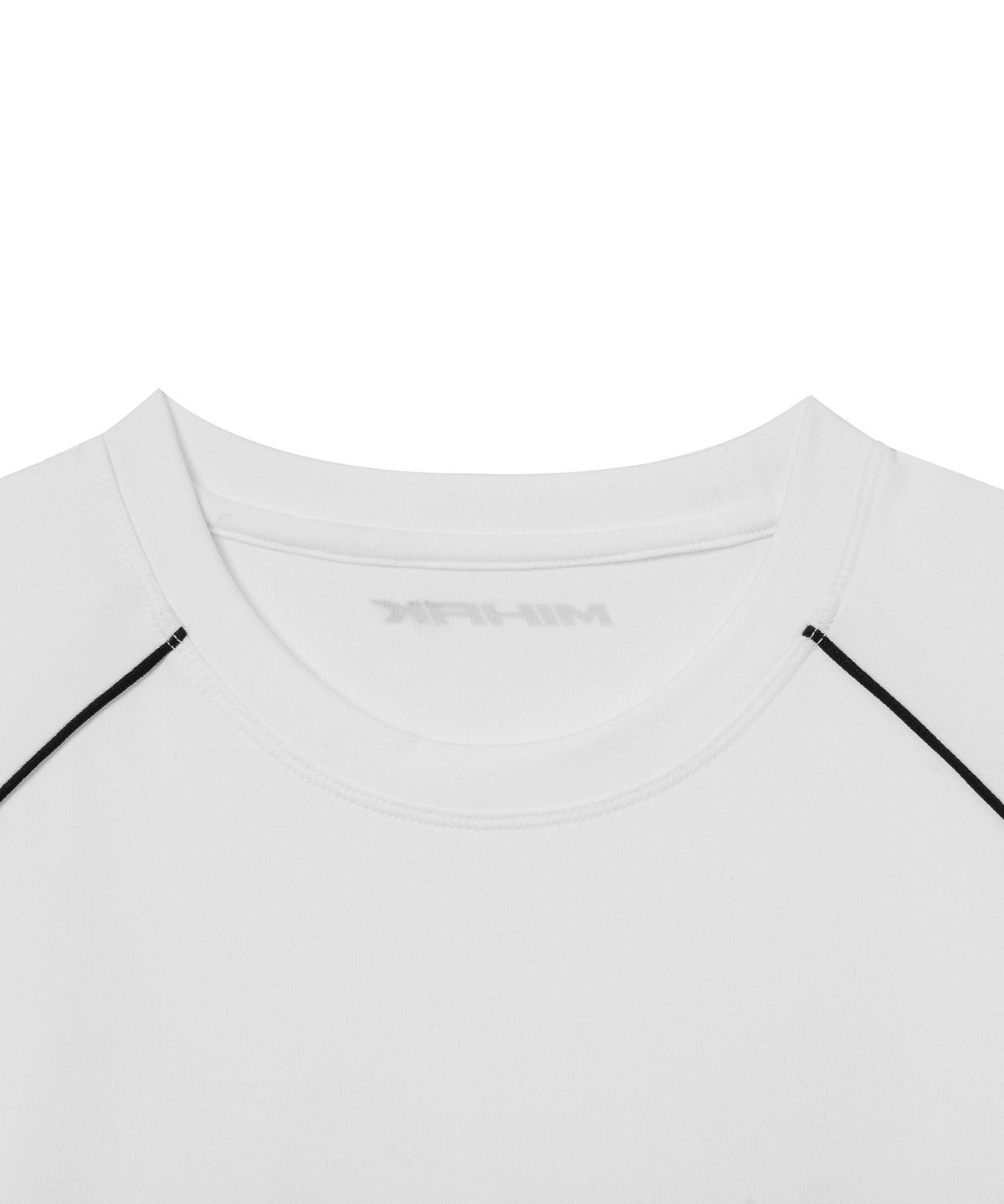 미학(MIHAK) 리플렉티브 파이핑 프로 티셔츠 (WHITE)
