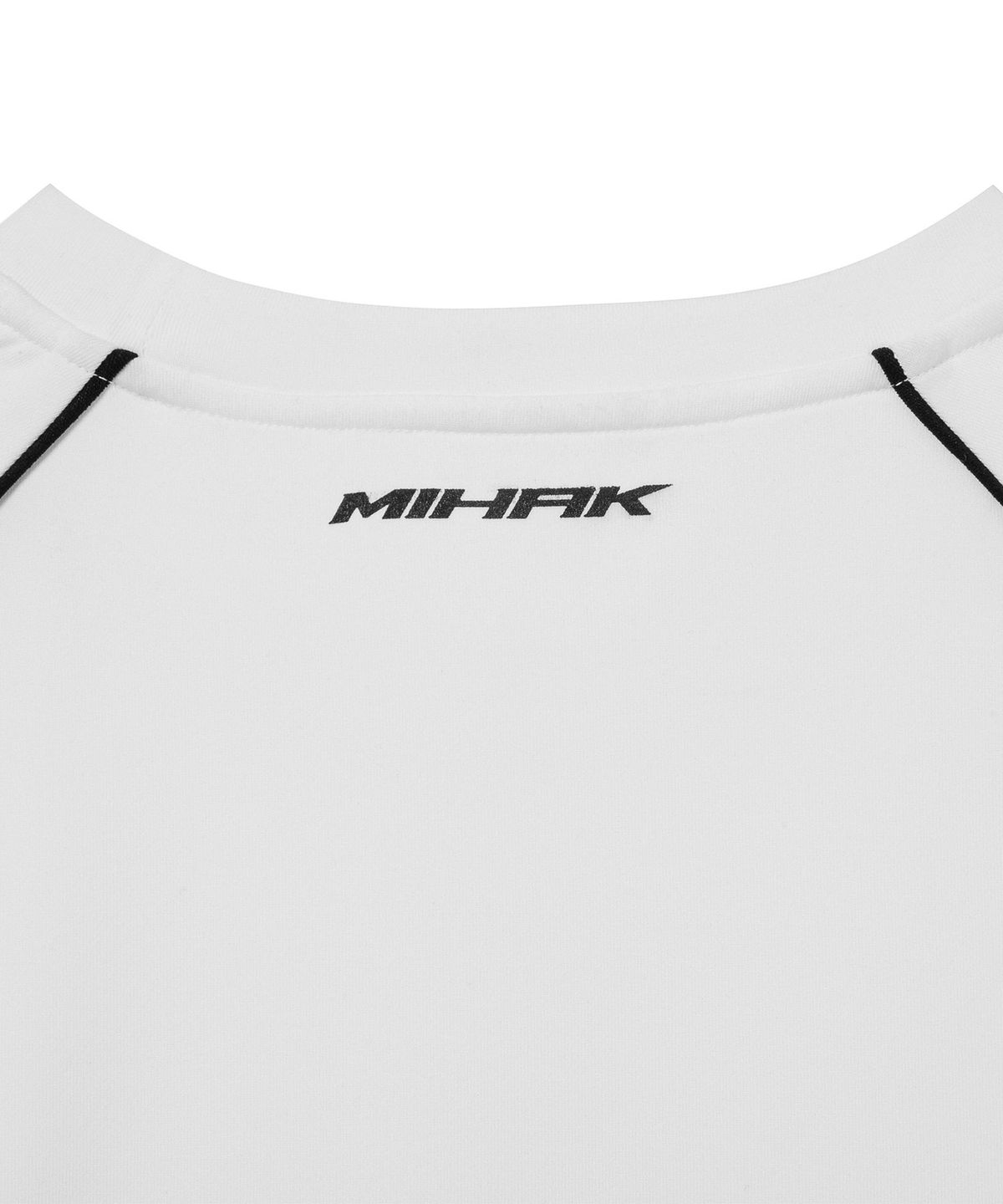 미학(MIHAK) 리플렉티브 파이핑 프로 티셔츠 (WHITE)