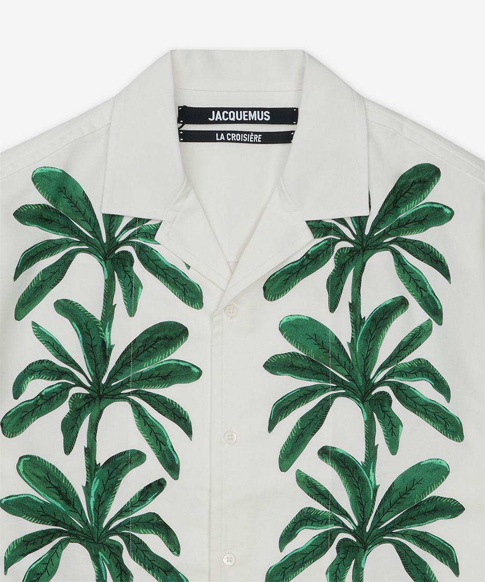 MUSINSA | JACQUEMUS La Chemise Jean Short Sleeve Shirt - Printed