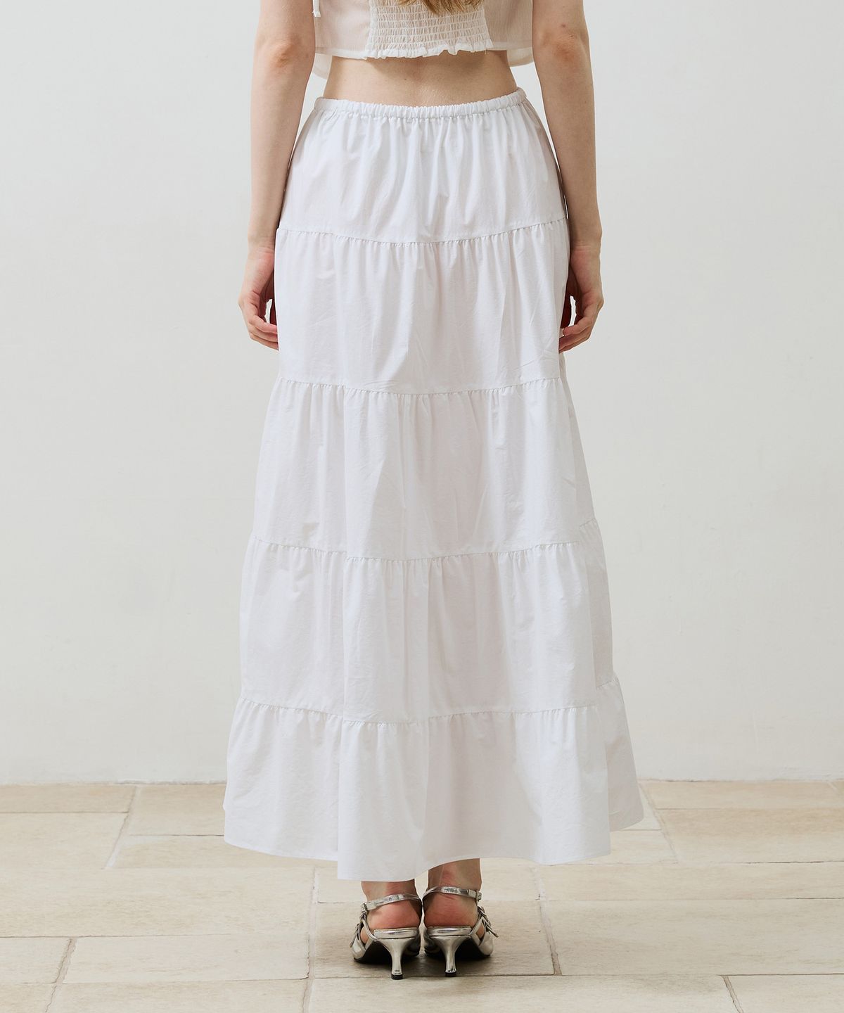 아리킴(ARIKIM) LOVEY LONG SKIRT / WHITE