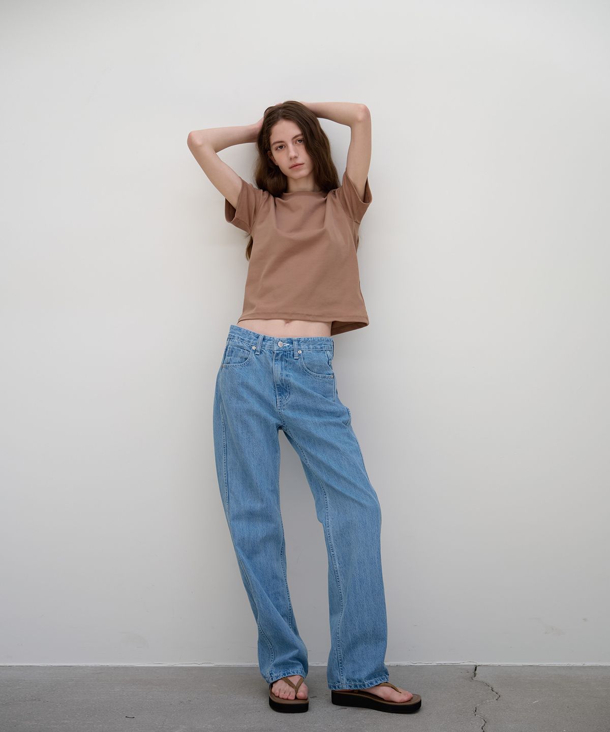벗튼(BUT'TON) Cotton Span Tee (Mocha)