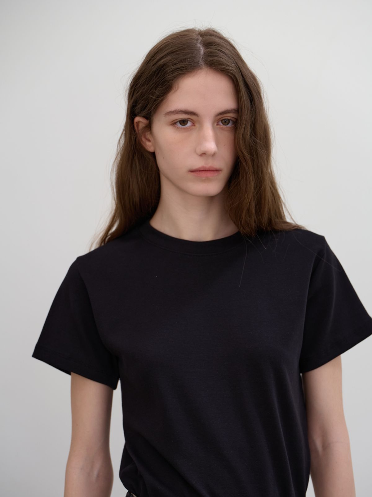 벗튼(BUT'TON) Cotton Span Tee (Black)