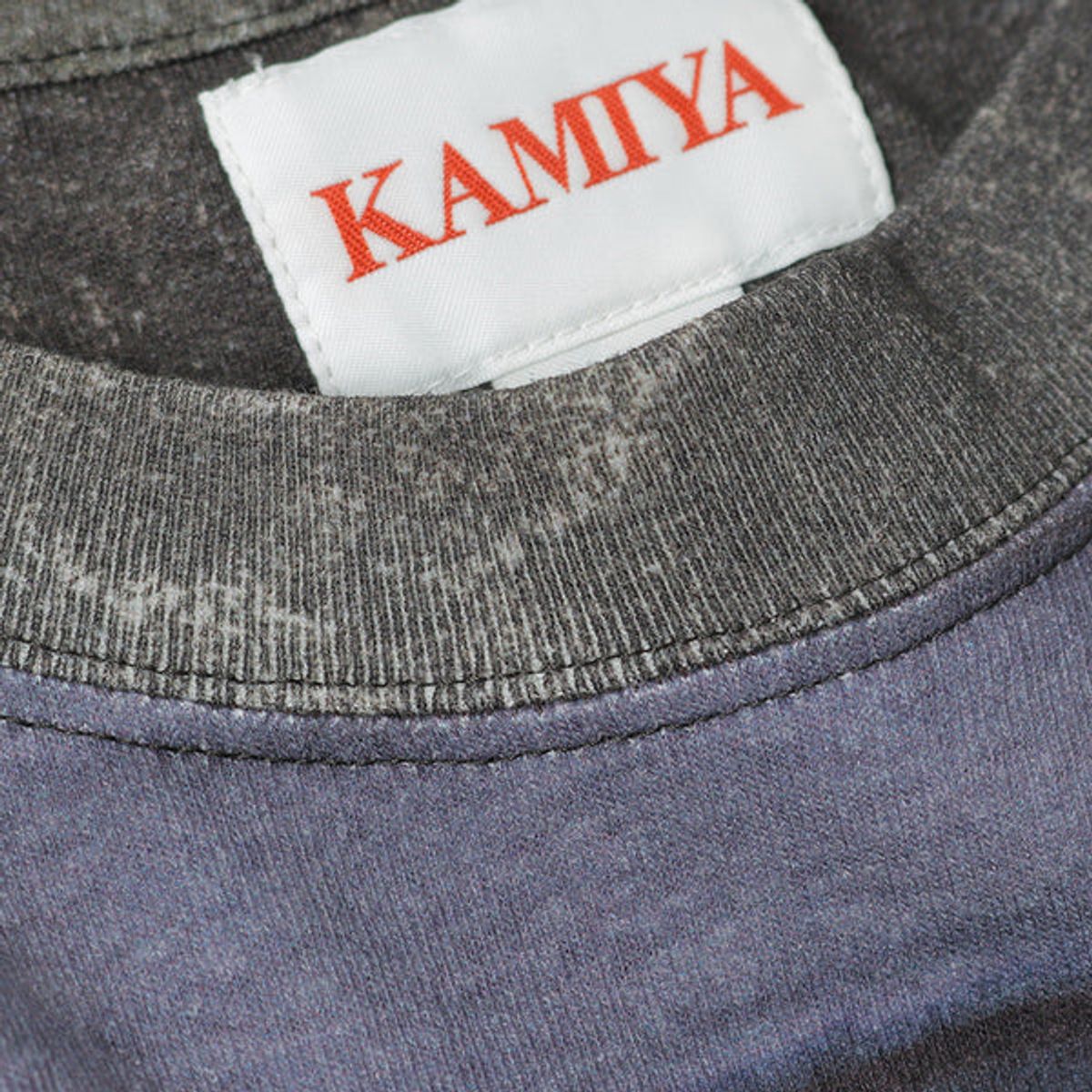 카미야(KAMIYA) [KAMIYA] Trompe I’oeil Print T-Shirt - Black