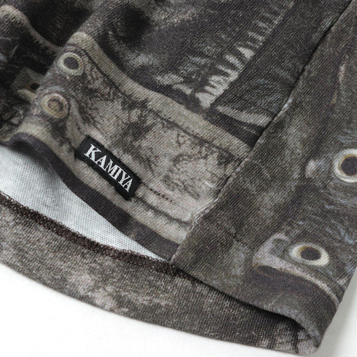 카미야(KAMIYA) [KAMIYA] Trompe I’oeil Print T-Shirt - Black