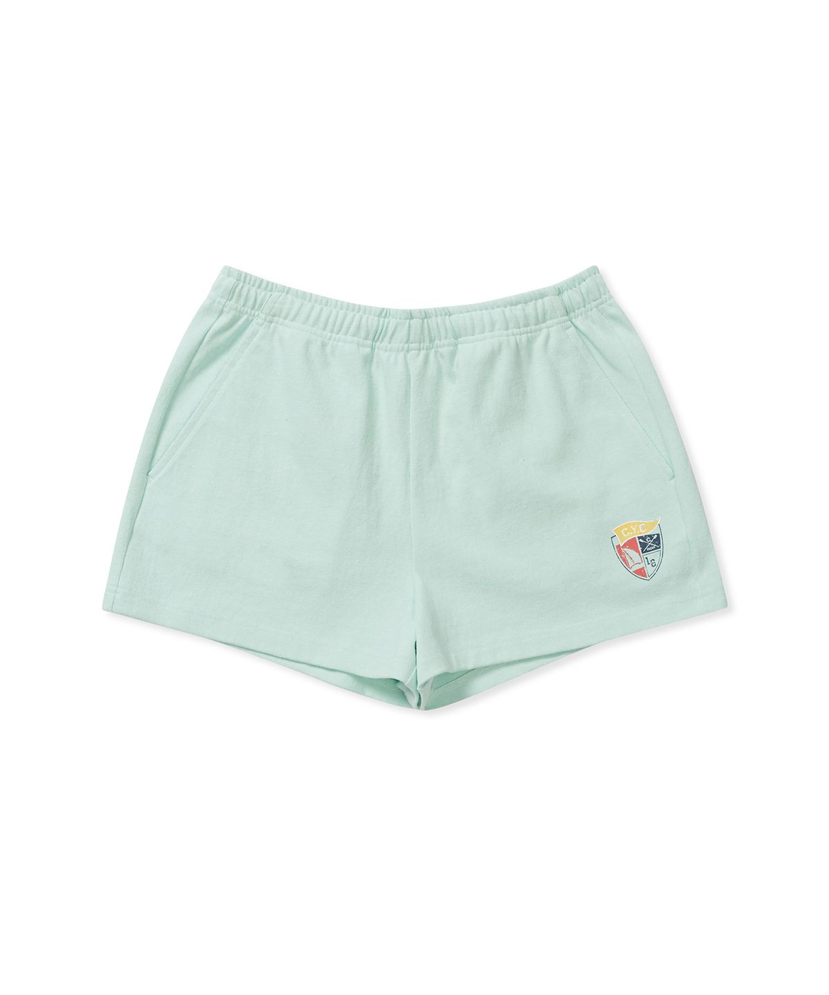 클로브(CLOVE) [25SS clove] Shield Print Banding Shorts (Mint)