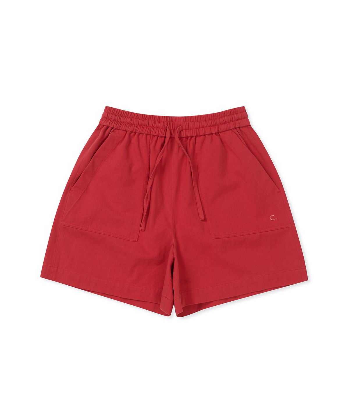 클로브(CLOVE) [25SS clove] Washed Cotton Shorts (Red)