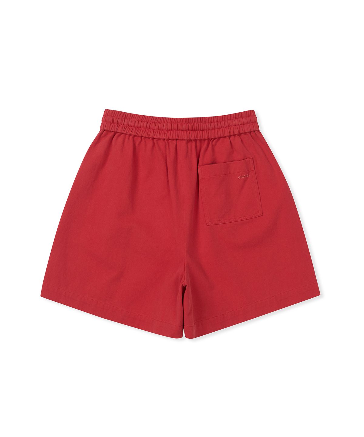 클로브(CLOVE) [25SS clove] Washed Cotton Shorts (Red)