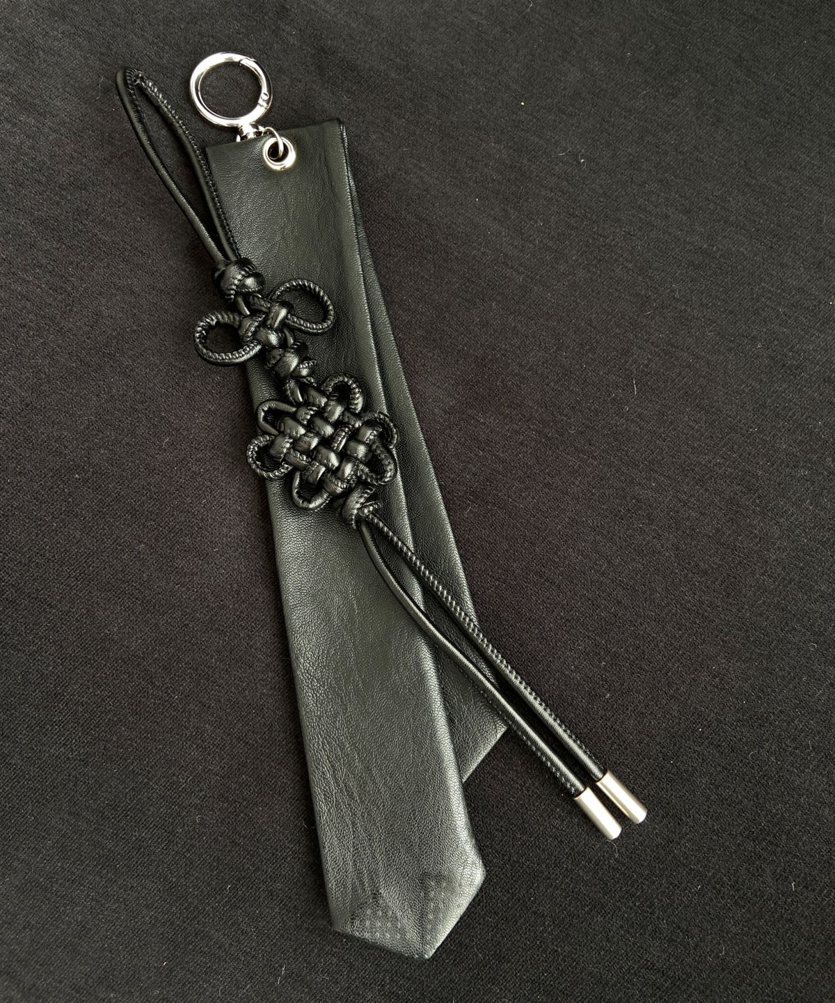 칠 하나 투 구육(71TO96) 소담댕기, K-Ribbon Keyring(Black)