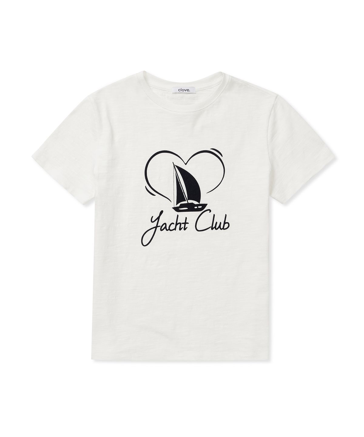클로브(CLOVE) [25SS clove] Yacht Club Graphic T-Shirt (White)