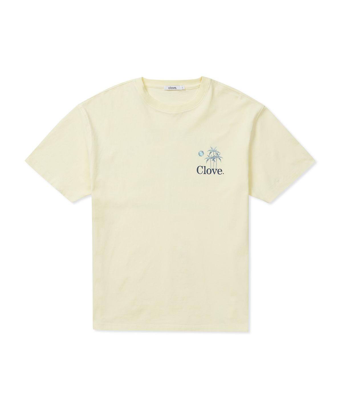 클로브(CLOVE) [25SS clove] Palm Tree Graphic T-shirt (Yellow)