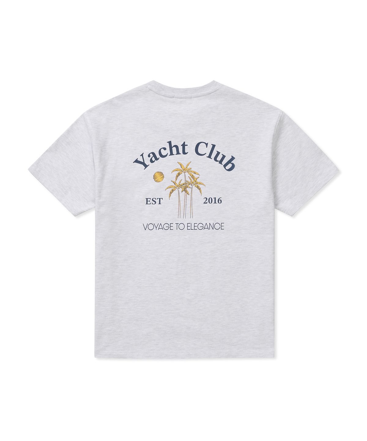 클로브(CLOVE) [25SS clove] Palm Tree Graphic T-shirt (Light Grey)