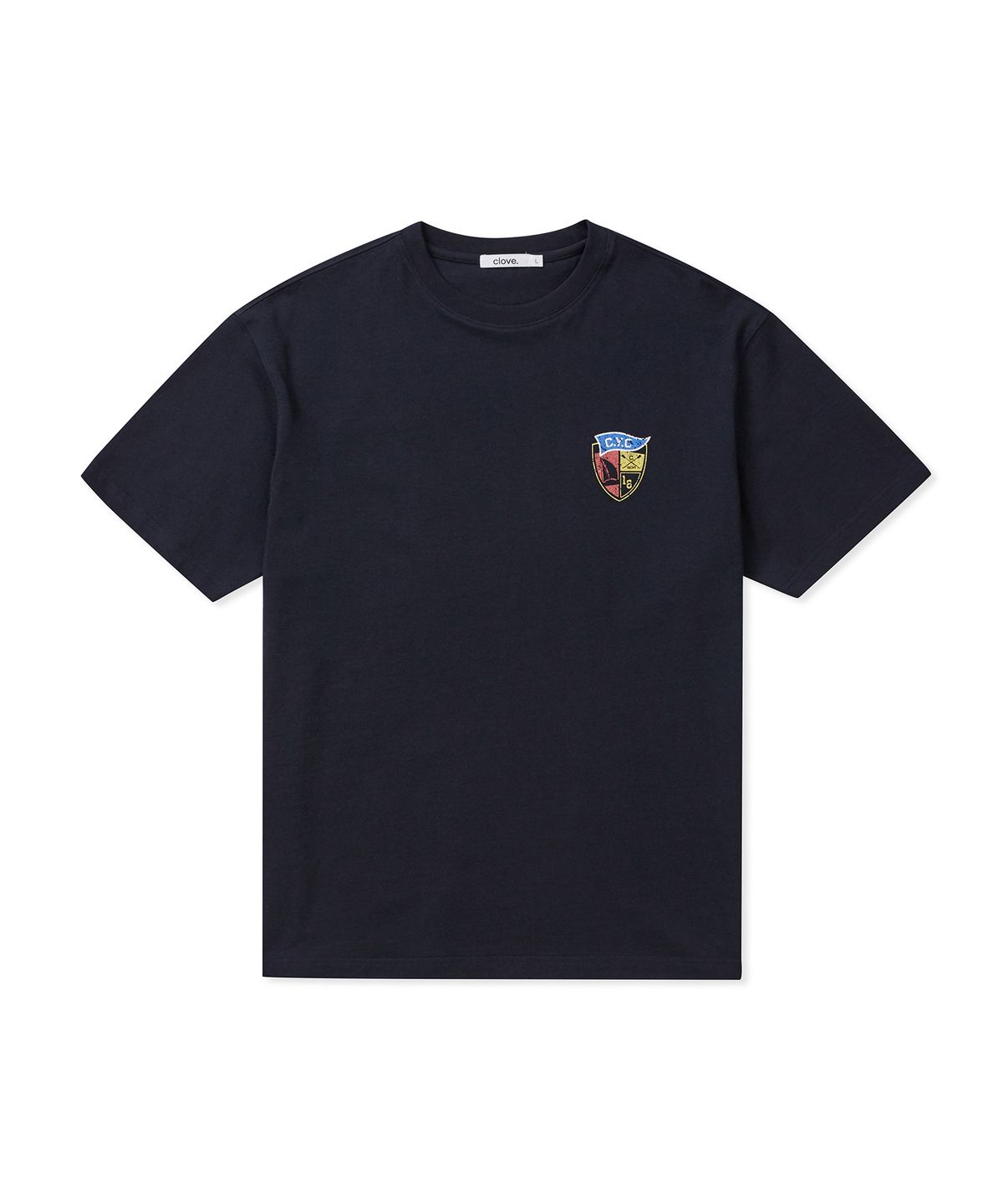 클로브(CLOVE) [25SS Clove] Shield Print T-shirt (Navy)