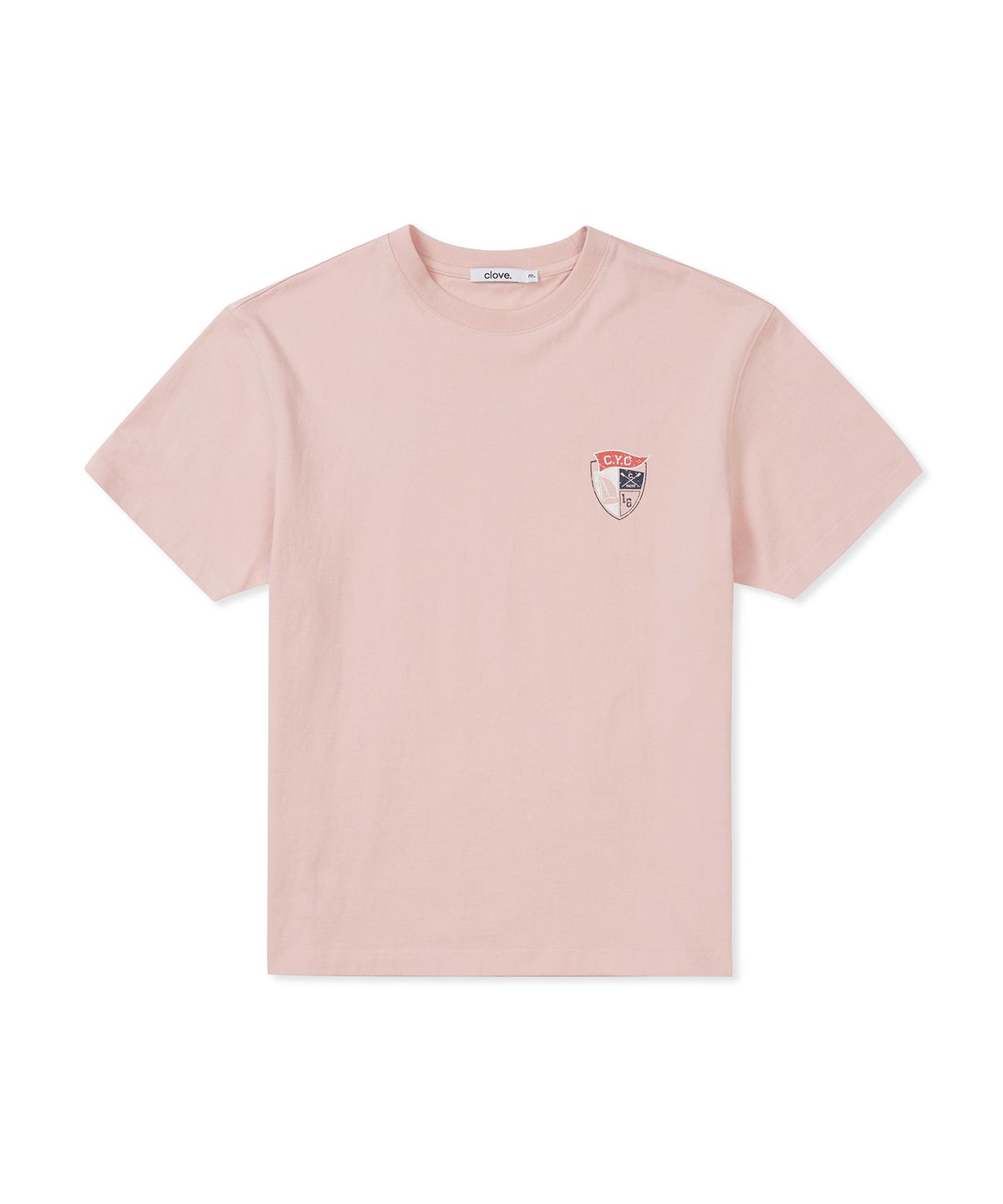 클로브(CLOVE) [25SS Clove] Shield Print T-shirt (Pink)
