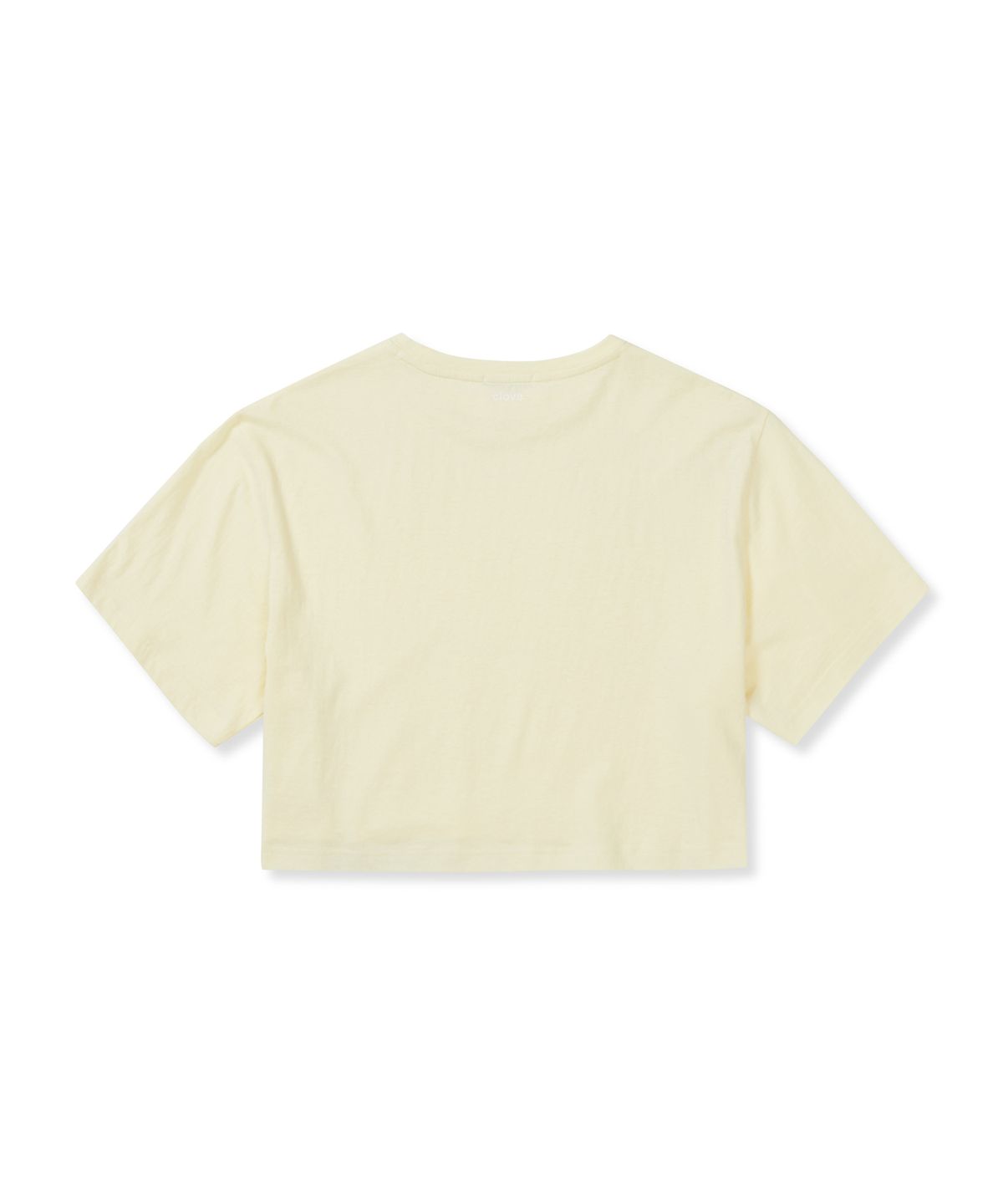 클로브(CLOVE) [25SS clove] Soft Crop T-shirt (Yellow)