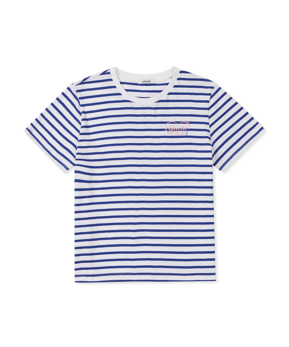 클로브(CLOVE) [25SS clove] Yacht Club Stripe T-Shirt (Blue)
