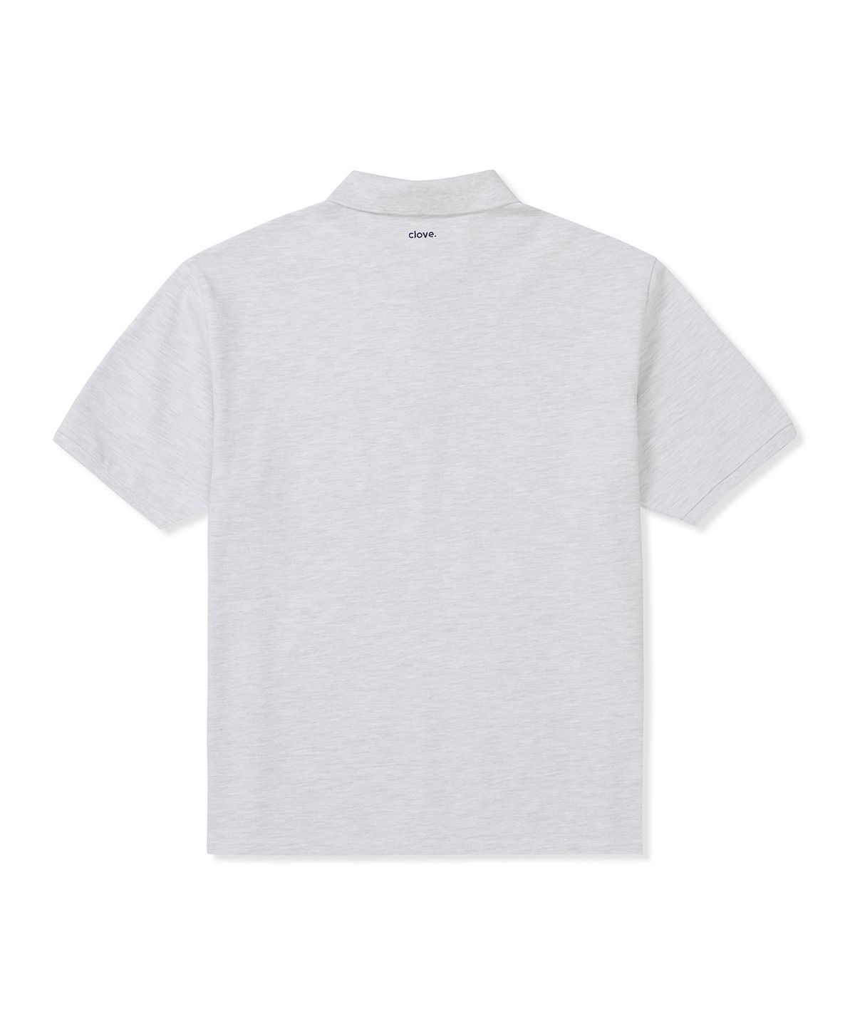 클로브(CLOVE) [25SS clove] Solid Pique T-shirt_Men (Light Grey)