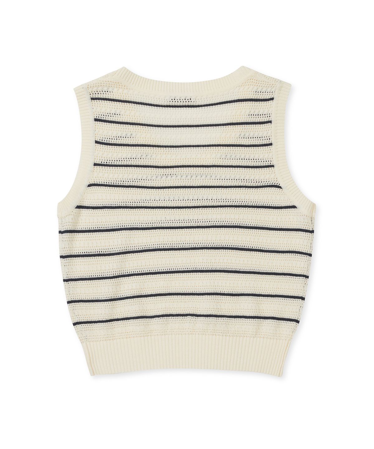 클로브(CLOVE) [25SS clove] Stripe Sleeveless Knit (Ivory)