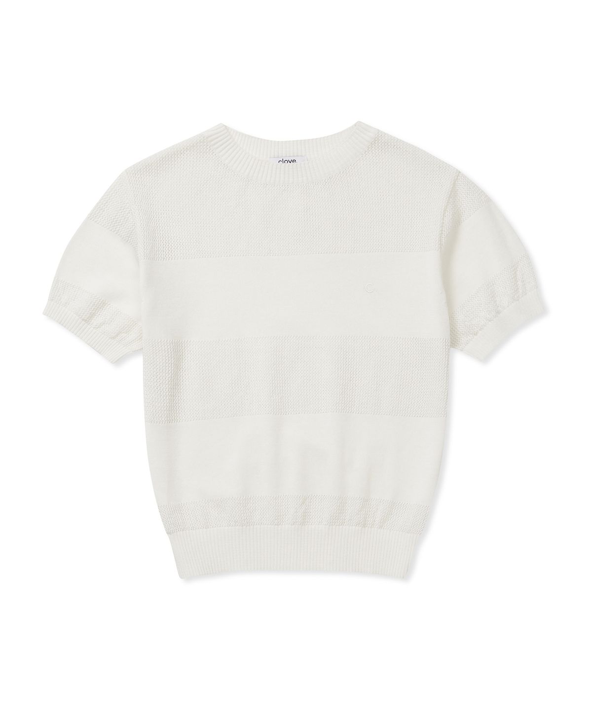 클로브(CLOVE) [25SS clove] Net Round Knit (White)