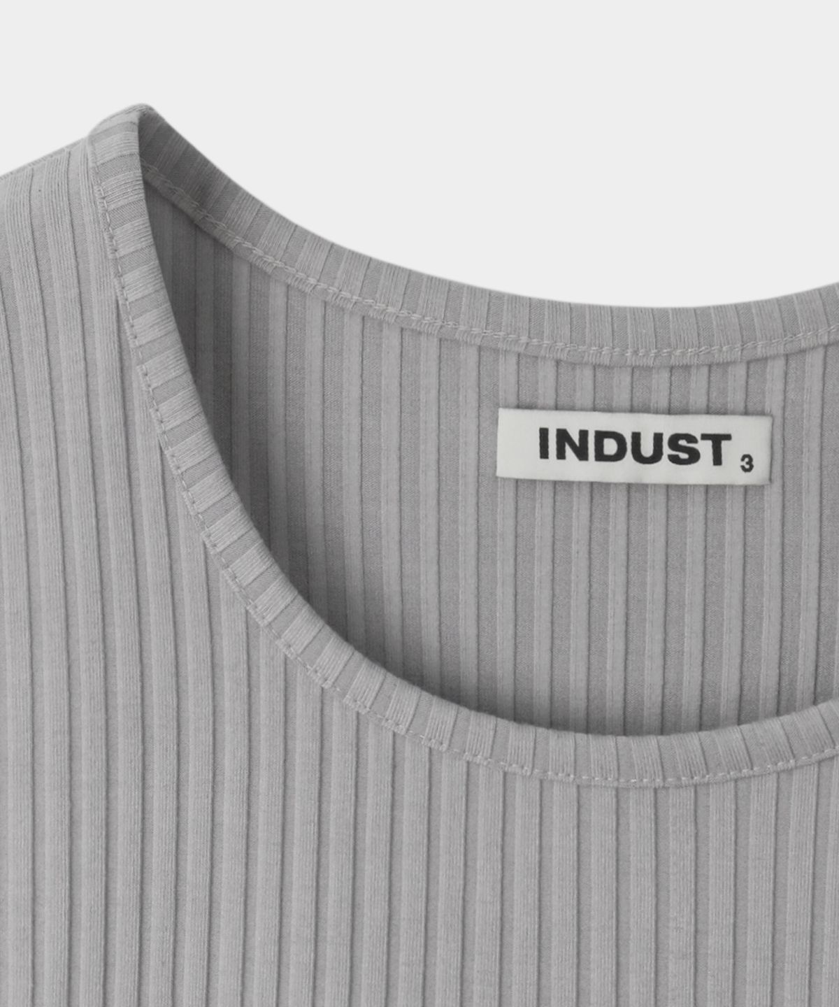 인더스트(INDUST) 시그니처 리브드 슬리브리스_3COLOR