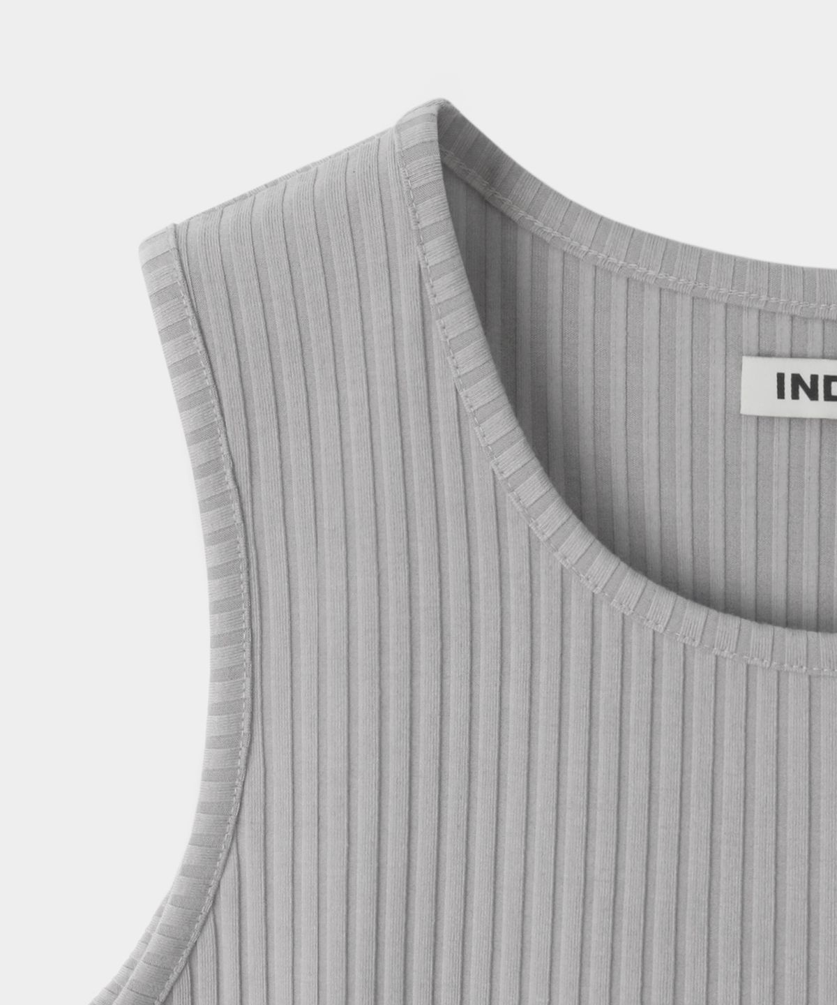 인더스트(INDUST) 시그니처 리브드 슬리브리스_3COLOR