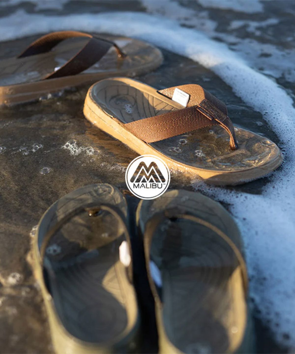 말리부 샌들(MALIBU SANDALS) 서프라이더 폴리에스터 - 코요테 / MS08-0004
